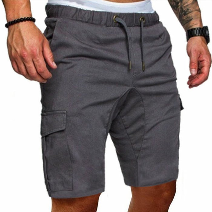 The Range | Men's Casual Workwear Multi-pocket Shorts - Grey / S Men's Casual Workwear Multi-pocket Shorts - Grey / S