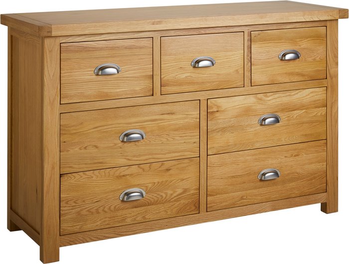 The Range | Birlea Woburn 4 3 Chest - Oak Birlea Woburn 4 3 Chest - Oak