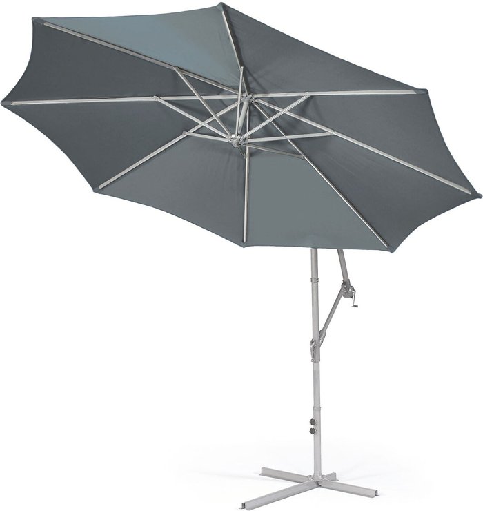 The Range | Suntime Suntime 3m Hanging Crank Parasol - Grey Suntime Suntime 3m Hanging Crank Parasol - Grey