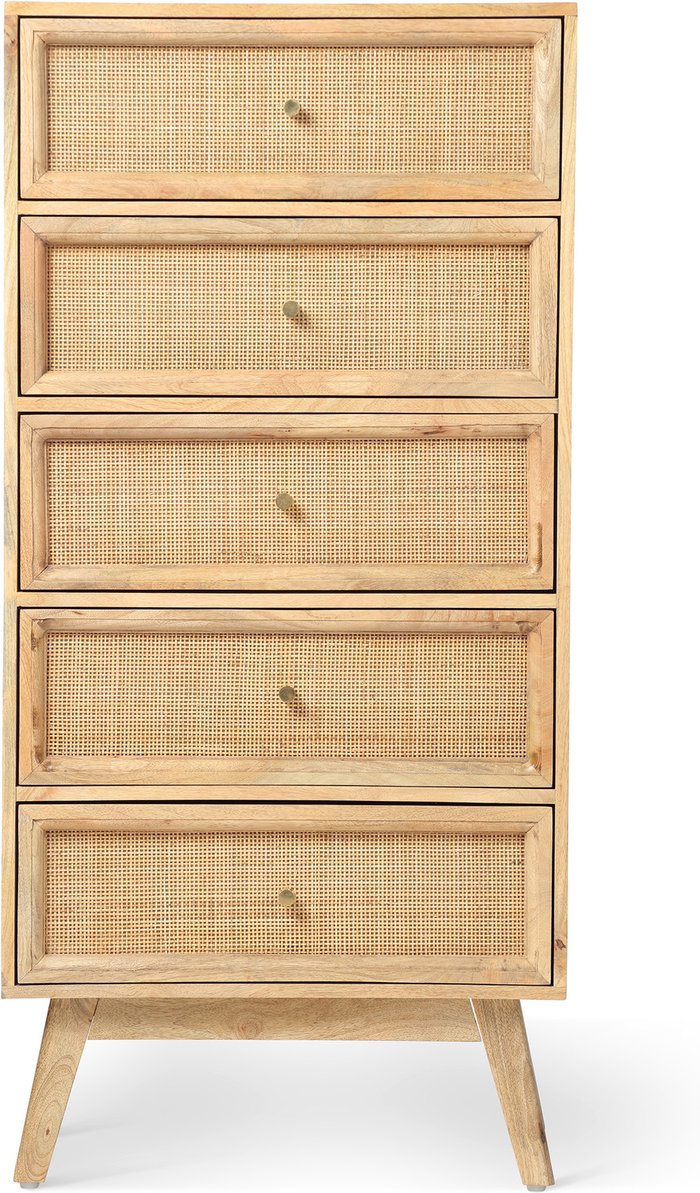The Range | Desser Desser Venice Tall 5 Rattan Drawer Unit In Natural Desser Desser Venice Tall 5 Rattan Drawer Unit In Natural