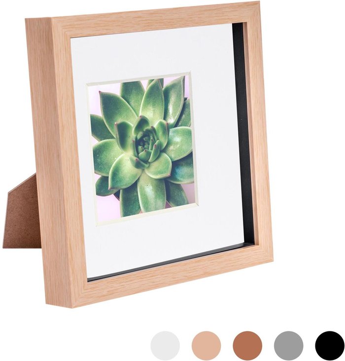 The Range | Nicola Spring 3D Box Photo Frame - 8 x 8 Nicola Spring 3D Box Photo Frame - 8 x 8