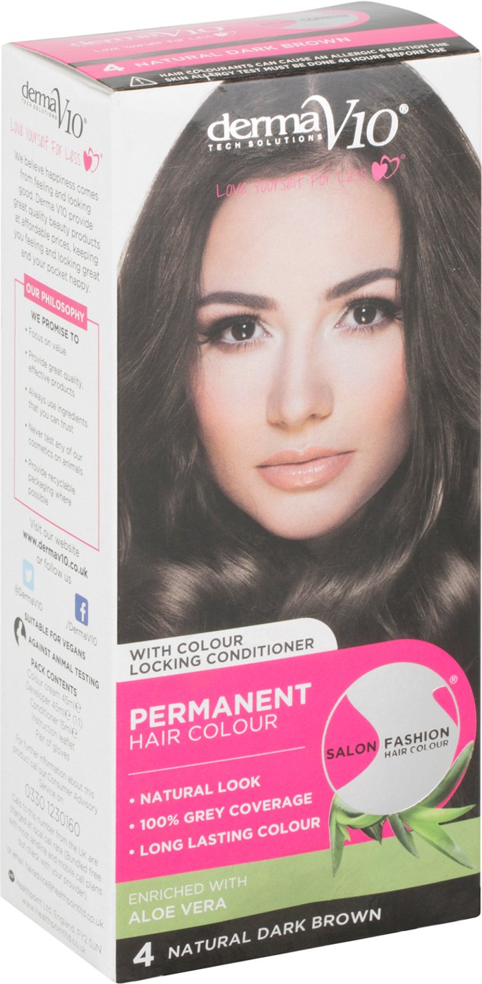 The Range | DermaV10 Salon Fashion Permanent Hair Colour - Dark Brown DermaV10 Salon Fashion Permanent Hair Colour - Dark Brown