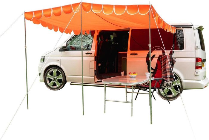 The Range | Olpro Olpro Shade Camper Van Canopy - Orange Olpro Olpro Shade Camper Van Canopy - Orange