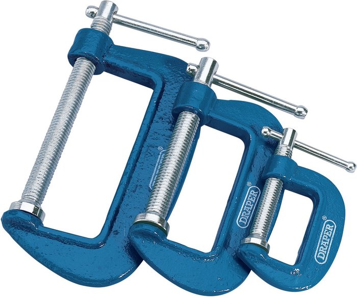The Range | Draper Draper 3 Piece G Clamp Set Draper Draper 3 Piece G Clamp Set