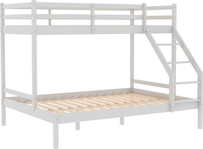 The Range | Sydney Triple Sleeper Bunk Bed Grey - White Sydney Triple Sleeper Bunk Bed Grey - White