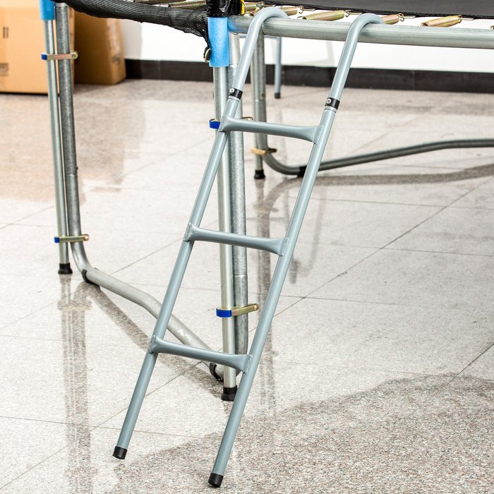 The Range | HOMCOM Steel Trampoline Ladder - Grey / 100cm HOMCOM Steel Trampoline Ladder - Grey / 100cm