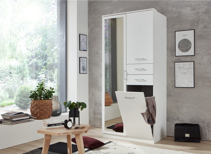 The Range | Tjs Frankfurt 2 Door Wardrobe - White Tjs Frankfurt 2 Door Wardrobe - White