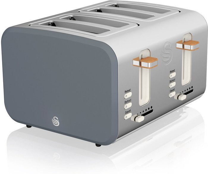 The Range | Swan Swan Nordic ST14620GRYN 4 Slice Toaster - Grey Swan Swan Nordic ST14620GRYN 4 Slice Toaster - Grey