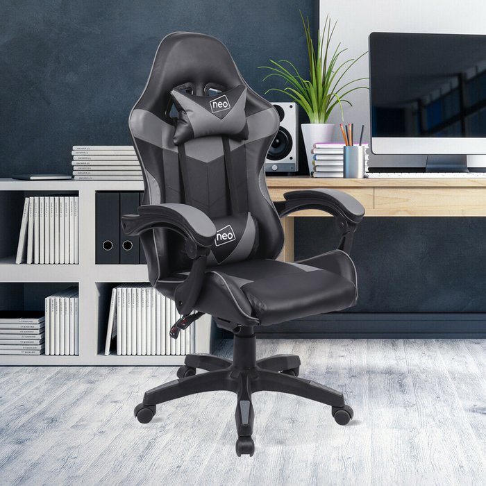 The Range | Neo Neo Sport Racing Gaming Office Chair - Grey Neo Neo Sport Racing Gaming Office Chair - Grey
