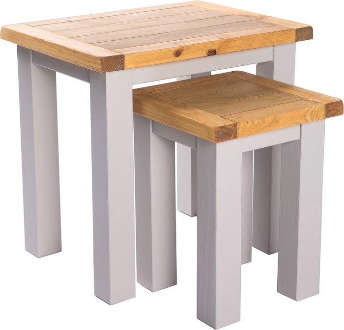 The Range | Cabinet Bits Argenta Set of 2 Nest of Tables - Grey Cabinet Bits Argenta Set of 2 Nest of Tables - Grey