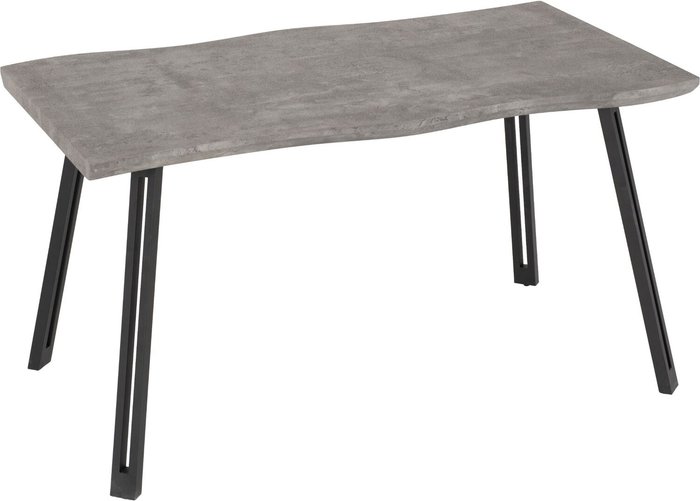 The Range | Seconique Quebec Wave Edge Dining Table - Concrete Effect Seconique Quebec Wave Edge Dining Table - Concrete Effect