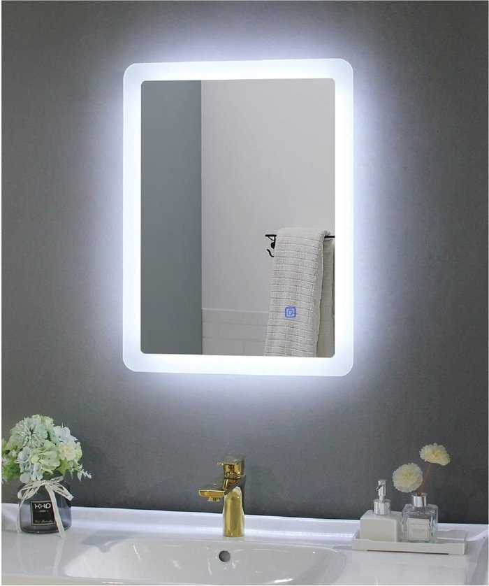 The Range | BELOFAY BELOFAY Designer Bathroom LED Mirror, Anti-fog LED Tempered Wall Mirrors - Silver BELOFAY BELOFAY Designer Bathroom LED Mirror, Anti-fog LED Tempered Wall Mirrors - Silver