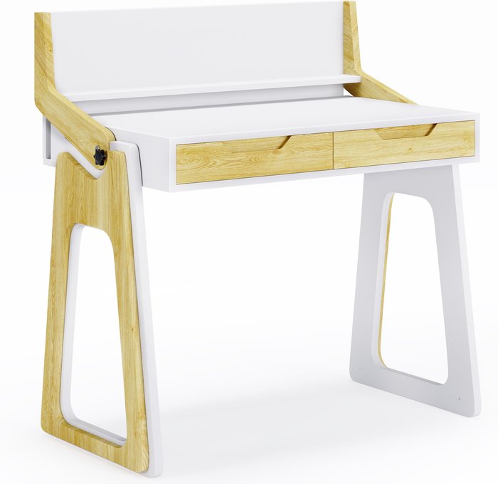 The Range | Alphason ALPHASON Palmer AW3622 Sit Stand Desk - White & Oak Alphason ALPHASON Palmer AW3622 Sit Stand Desk - White & Oak