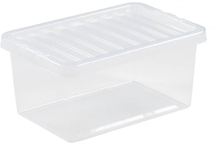 The Range | Wham Wham Crystal Box with Lid - Clear / 17.5cm / 11l Wham Wham Crystal Box with Lid - Clear / 17.5cm / 11l