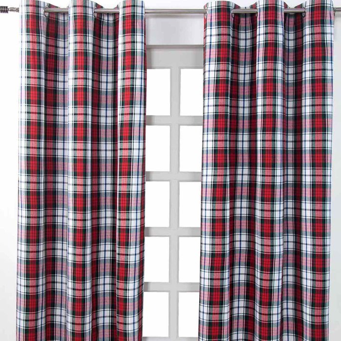 The Range | Homescapes Macduff Tartan Ready Made Eyelet Curtain Pair - Macduff Tartan Homescapes Macduff Tartan Ready Made Eyelet Curtain Pair - Macduff Tartan