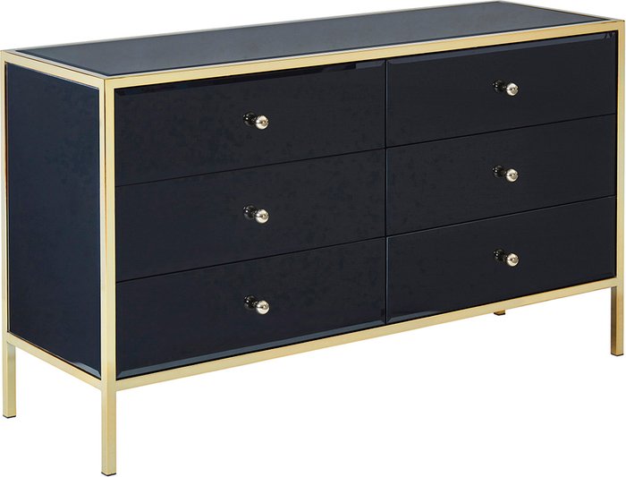 The Range | Birlea Fenwick 6 Drawer Chest - black Birlea Fenwick 6 Drawer Chest - black