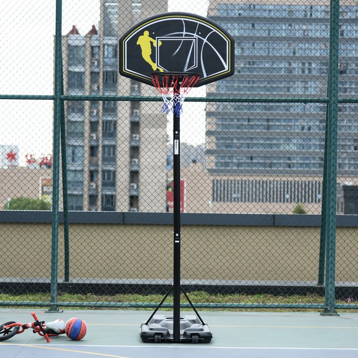 The Range | HOMCOM Freestanding Portable Basketball Stand With Wheels - Multi-colour HOMCOM Freestanding Portable Basketball Stand With Wheels - Multi-colour