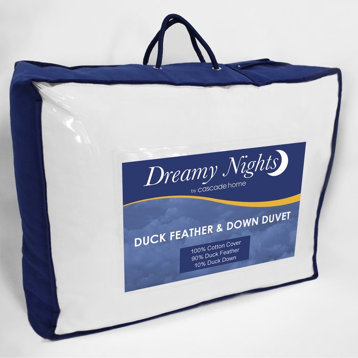 The Range | Cascade Home 4.5 Tog Duck Feather Down Duvet - White / King size Cascade Home 4.5 Tog Duck Feather Down Duvet - White / King size