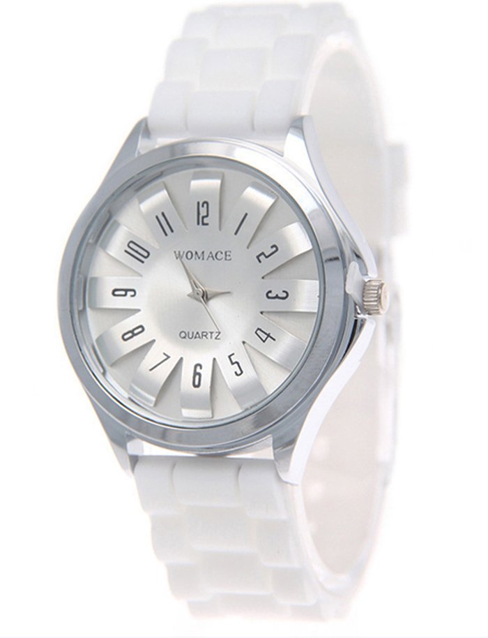 The Range | Unisex Silicone Strap Quartz Watch - White Unisex Silicone Strap Quartz Watch - White