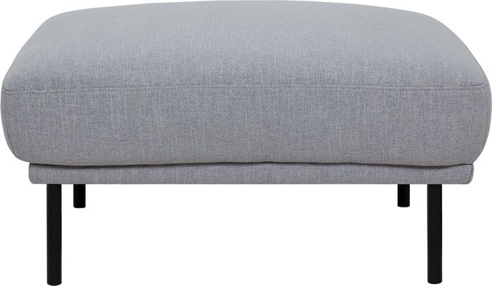 The Range | Furniture To Go Larvik Black Leg Footstool - Grey Furniture To Go Larvik Black Leg Footstool - Grey