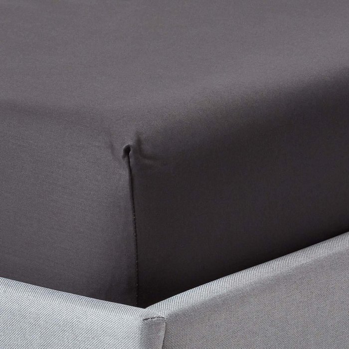 The Range | Homescapes 1000 Thread Count Egyptian Cotton Extra Deep Fitted Sheet - Dark Grey / Single Homescapes 1000 Thread Count Egyptian Cotton Extra Deep Fitted Sheet - Dark Grey / Single
