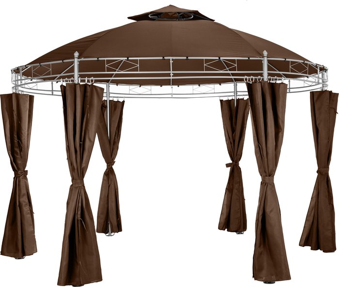 The Range | TECTAKE Tectake Luxury Gazebo 350 cm Siana Brown TECTAKE Tectake Luxury Gazebo 350 cm Siana Brown