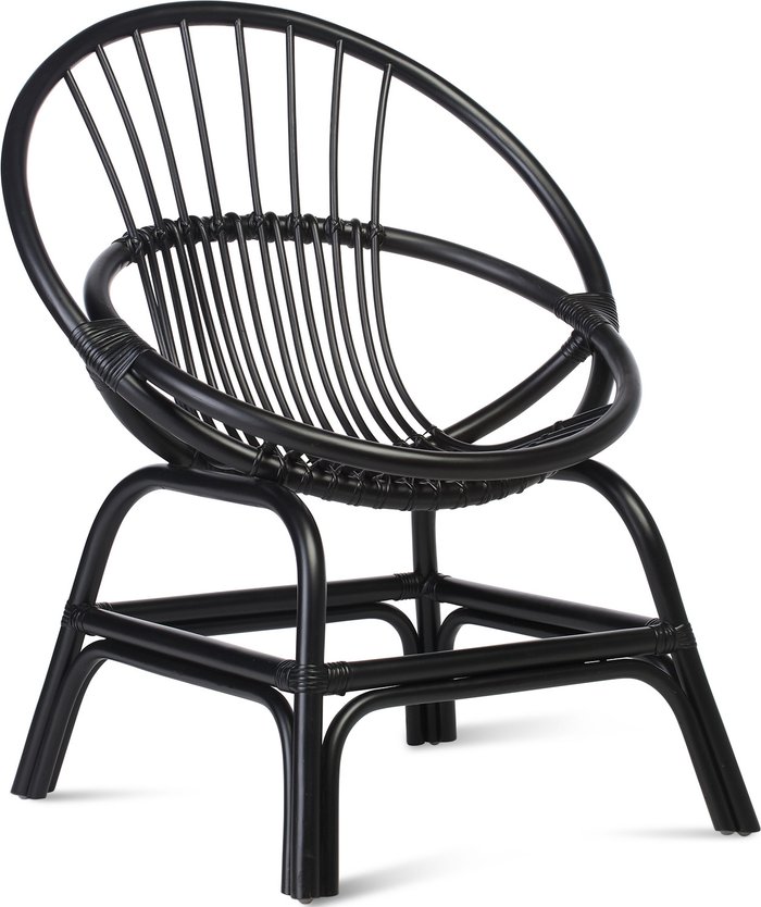 The Range | Desser Desser Moon Rattan Chair In Black Desser Desser Moon Rattan Chair In Black