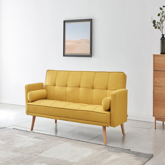 The Range | GRS Sonia 3 seater Sofa Bed Fabric - Mustard GRS Sonia 3 seater Sofa Bed Fabric - Mustard