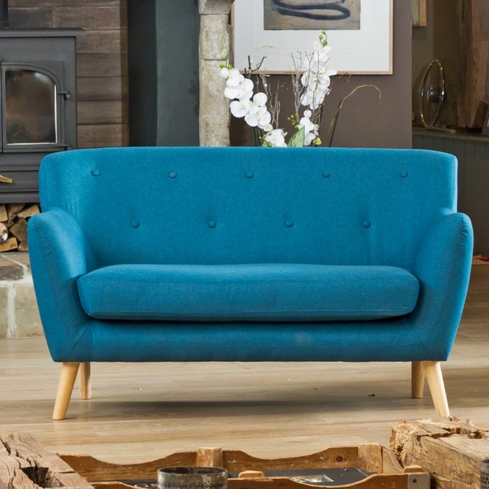The Range | Artemis Home Lynwood 2 Seat Sofa - Teal Artemis Home Lynwood 2 Seat Sofa - Teal