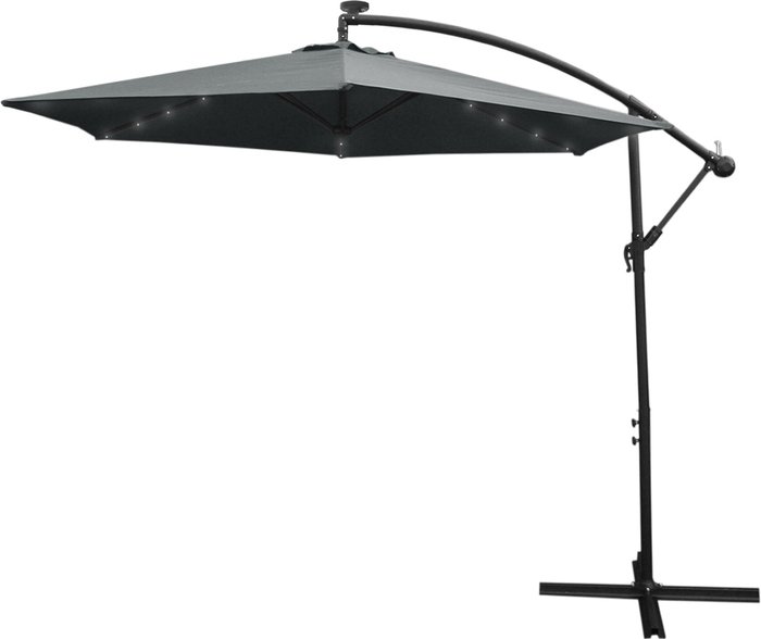 The Range | Monstershop Monstershop Grey 3m LED Cantilever Parasol Monstershop Monstershop Grey 3m LED Cantilever Parasol