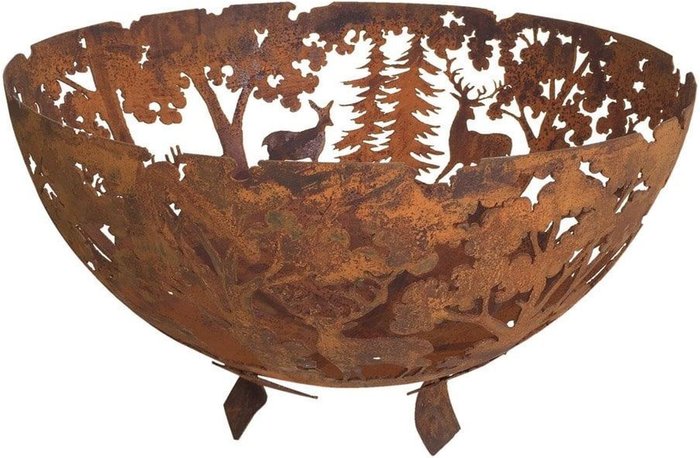 The Range | Fancy Flames Fancy Flames Laser Cut Woodland Fire Bowl - Rust Fancy Flames Fancy Flames Laser Cut Woodland Fire Bowl - Rust