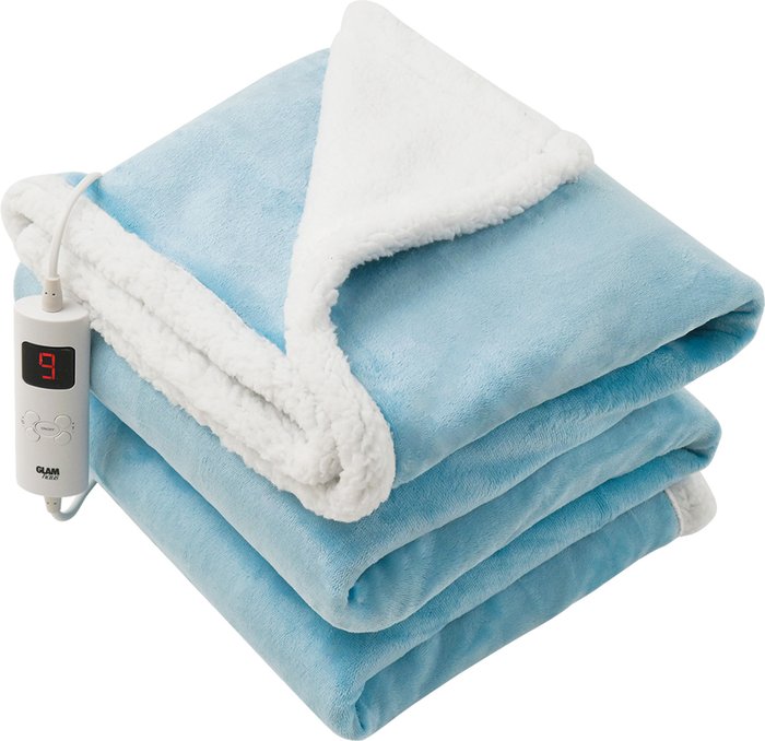 The Range | GlamHaus Glamhaus Electric Fleece Over Blanket Large 160 X 130cm - Aquamarine GlamHaus Glamhaus Electric Fleece Over Blanket Large 160 X 130cm - Aquamarine