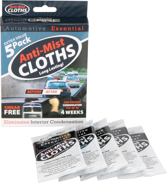 The Range | Pack of 5 Anti-Mist Cloths Pack of 5 Anti-Mist Cloths