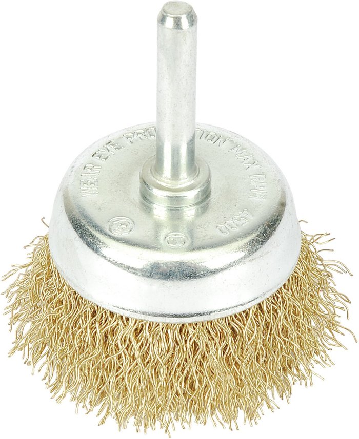 The Range | Draper Draper Hollow Cup Brassed Steel Wire Brush 50mm 6mm Shank Draper Draper Hollow Cup Brassed Steel Wire Brush 50mm 6mm Shank