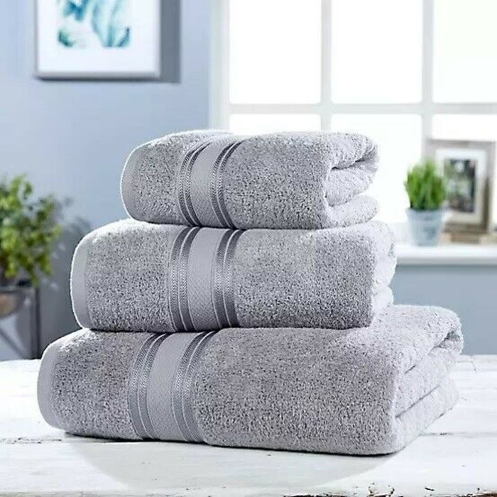 The Range | Vantona Luxury Cotton Towel 550 GSM Bath Sheet - Grey Vantona Luxury Cotton Towel 550 GSM Bath Sheet - Grey