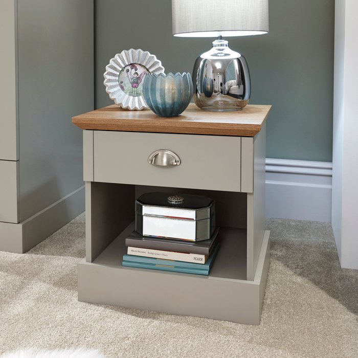 The Range | GFW Kendal Bedside Table Grey GFW Kendal Bedside Table Grey