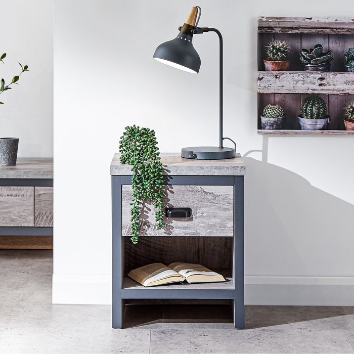 The Range | GFW Boston Lamp Table Grey GFW Boston Lamp Table Grey