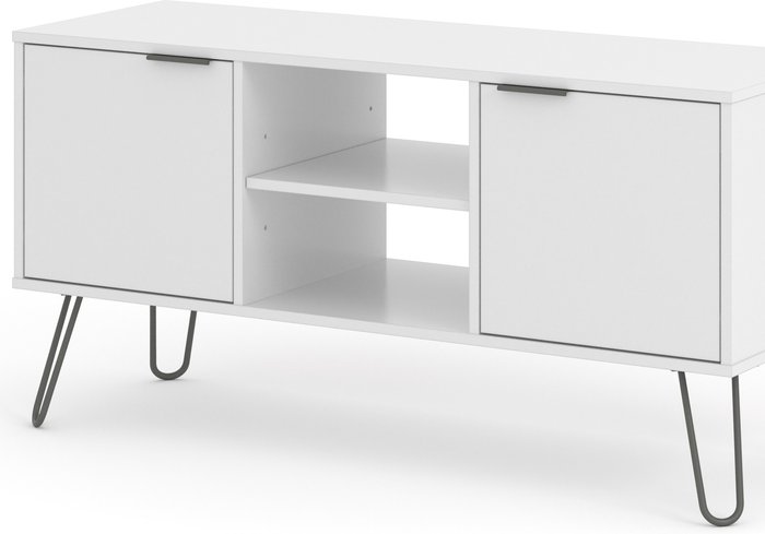The Range | Core Products Ltd Augusta White 2 Door Flat Screen TV Unit - White Core Products Ltd Augusta White 2 Door Flat Screen TV Unit - White