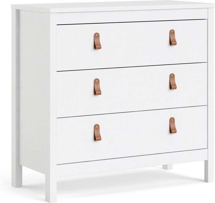 The Range | Furniture To Go Barcelona Chest of 3 Drawers - White Furniture To Go Barcelona Chest of 3 Drawers - White