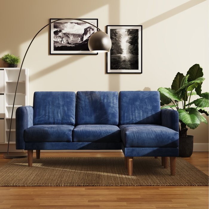 The Range | Timber Art Design UK Snowdonia 3 Seater Corner Sofa - Blue - Blue Timber Art Design UK Snowdonia 3 Seater Corner Sofa - Blue - Blue