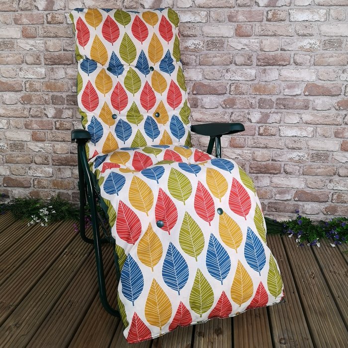 The Range | Samuel Alexander Samuel Alexander Padded Garden Sun Lounger - Palma Leaf Samuel Alexander Samuel Alexander Padded Garden Sun Lounger - Palma Leaf