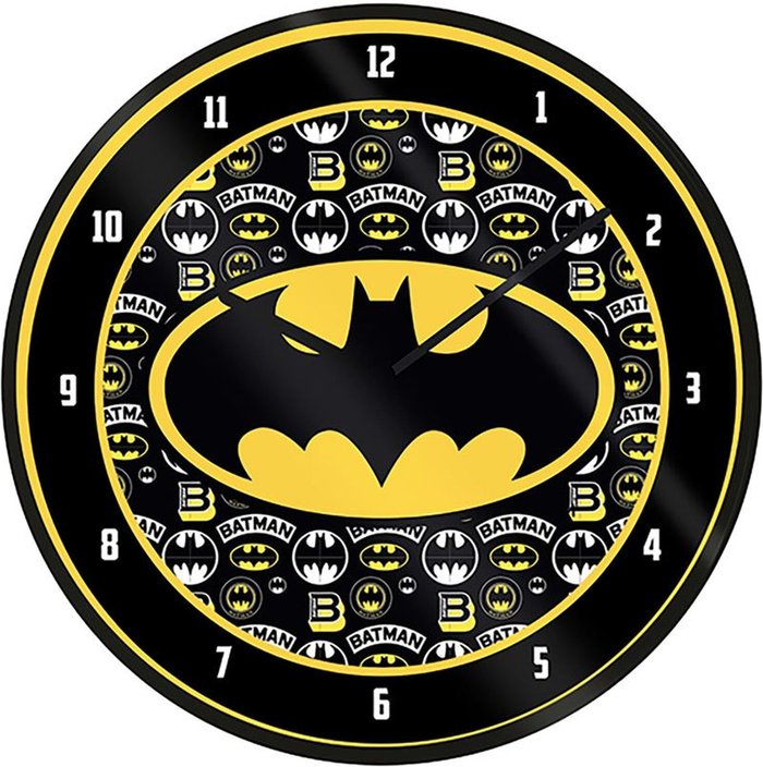 The Range | DC Comics Batman Logo Wall Clock - Yellow DC Comics Batman Logo Wall Clock - Yellow