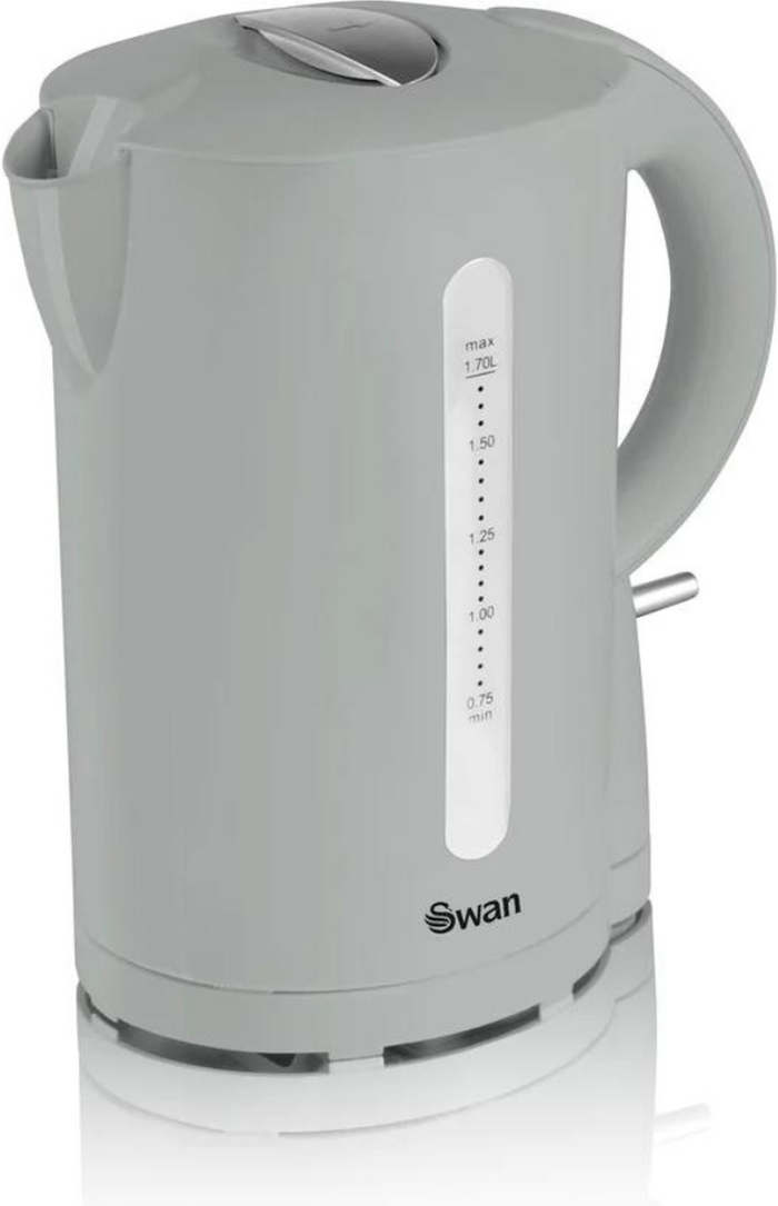 The Range | Swan Swan SK18121GRYN 1.7L Cordless Jug Kettle - Grey Swan Swan SK18121GRYN 1.7L Cordless Jug Kettle - Grey
