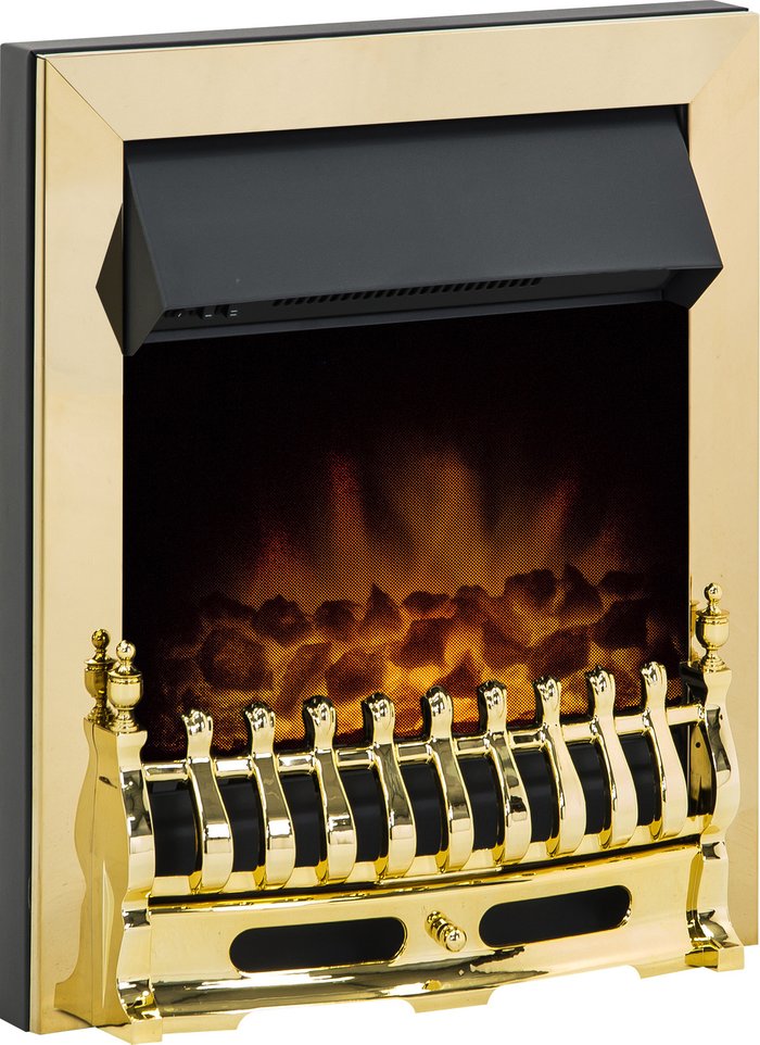 The Range | Adam Adam 2kW Blenheim Electric Fire in Brass Adam Adam 2kW Blenheim Electric Fire in Brass