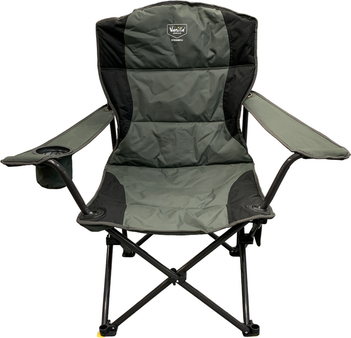 The Range | Vanilla Leisure Vanilla Leisure Stromboli Heated Folding Portable Camping Chair - Grey Vanilla Leisure Vanilla Leisure Stromboli Heated Folding Portable Camping Chair - Grey