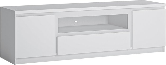 The Range | Furniture To Go Fribo 2-Door 1-Drawer TV Cabinet - White / 165.4cm Furniture To Go Fribo 2-Door 1-Drawer TV Cabinet - White / 165.4cm