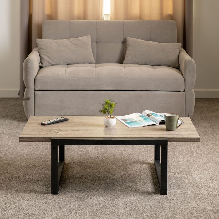 The Range | Seconique Selma Coffee Table - Medium oak and black oak effect Seconique Selma Coffee Table - Medium oak and black oak effect