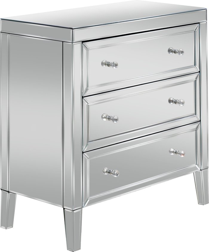 The Range | Birlea Valencia 3 Drawer Chest - Mirrored Birlea Valencia 3 Drawer Chest - Mirrored