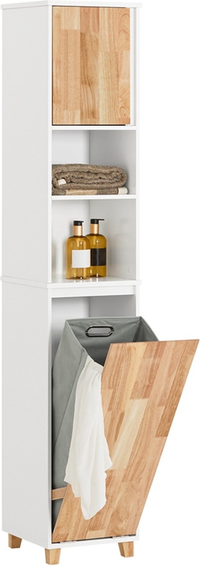 The Range | SoBuy SoBuy Floor Storage Cabinet with Laundry Basket - Neutral SoBuy SoBuy Floor Storage Cabinet with Laundry Basket - Neutral