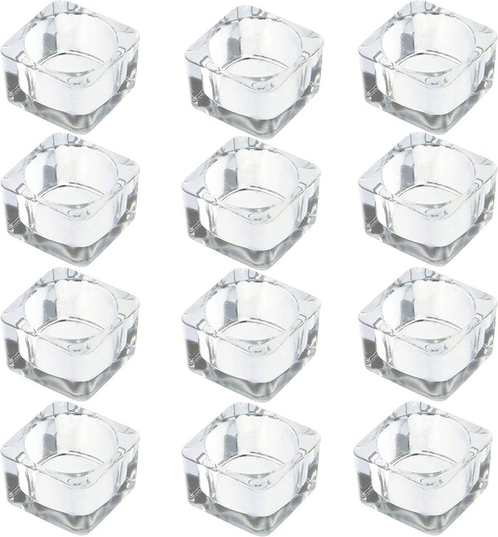 The Range | Maison & White Set of 12 Square Tea Light Candle Holder - Clear Maison & White Set of 12 Square Tea Light Candle Holder - Clear